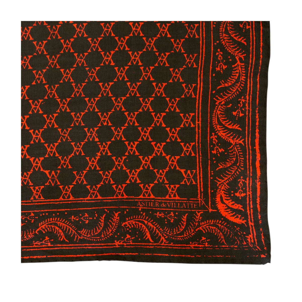 Bandana Monogram Black and Red - View 3