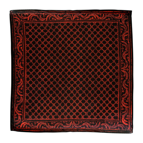 Bandana Monogram Black and Red - View 1