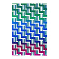 Wes Anderson Letter Paper Notepad (F: green/blue/purple) (B: yellow/orange/red) - View 1
