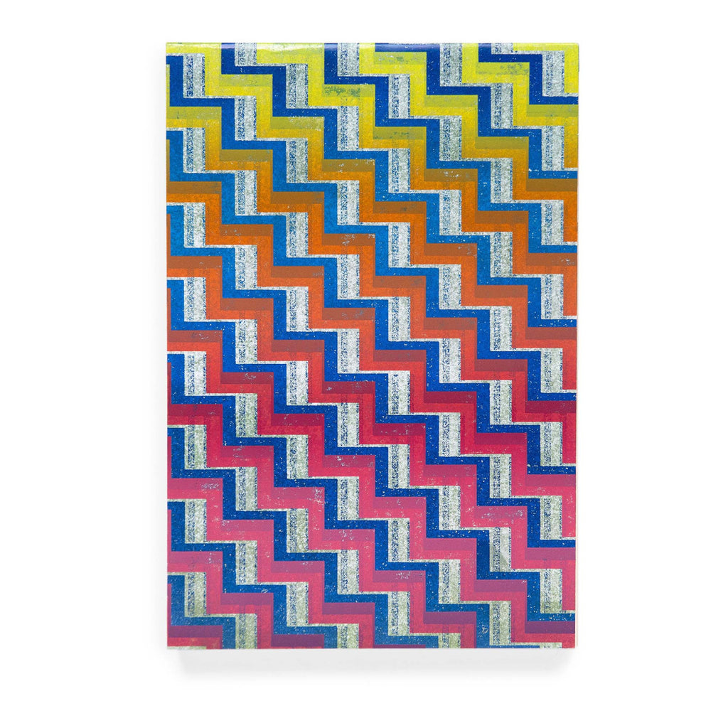 Wes Anderson Letter Paper Notepad (F: green/blue/purple) (B: yellow/orange/red) - View 2