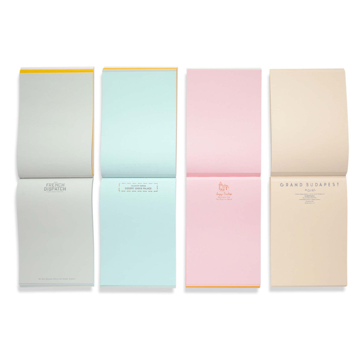 Wes Anderson Letter Paper Notepad (golden) - View 2