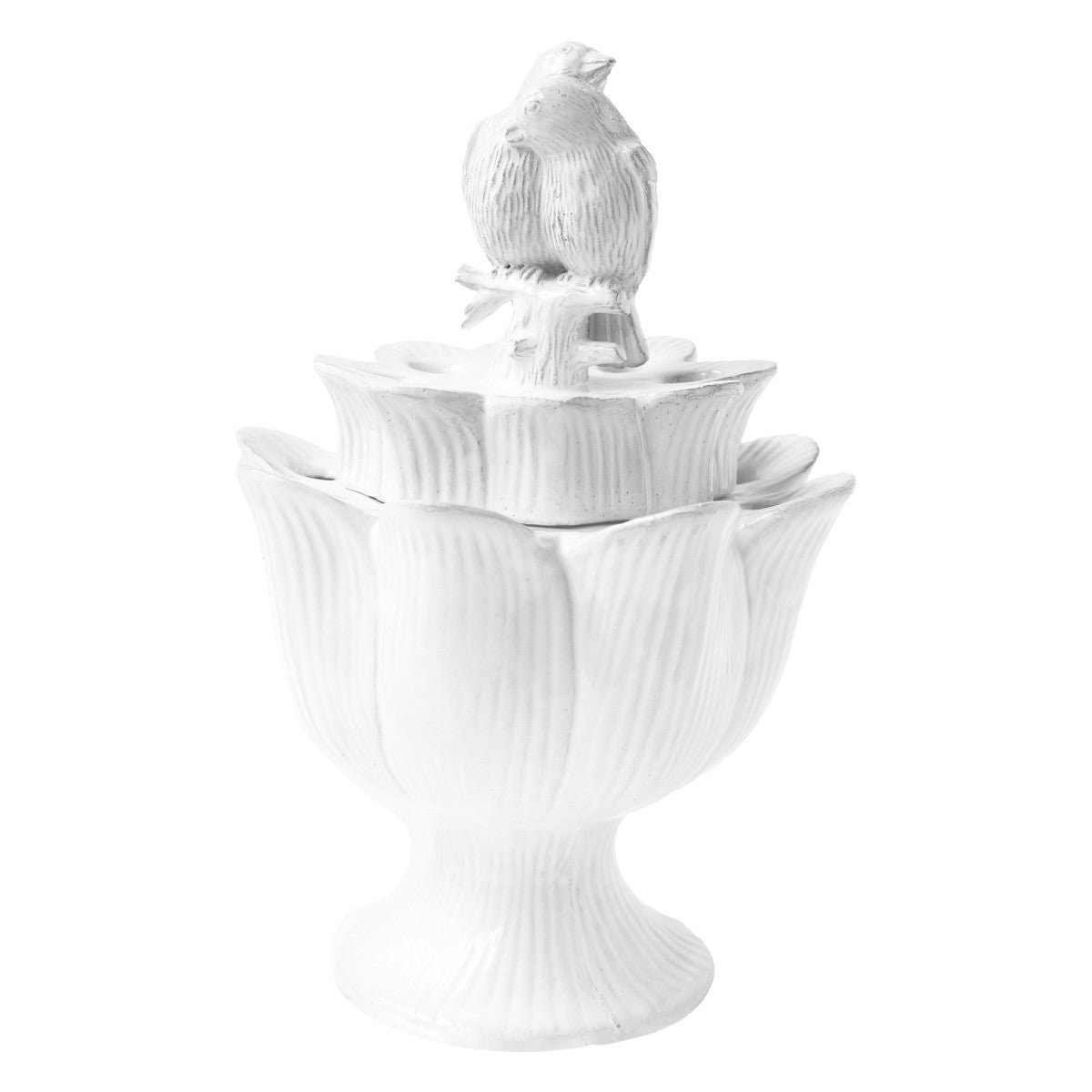 Artichoke Birds Couple Flower Holder - View 1