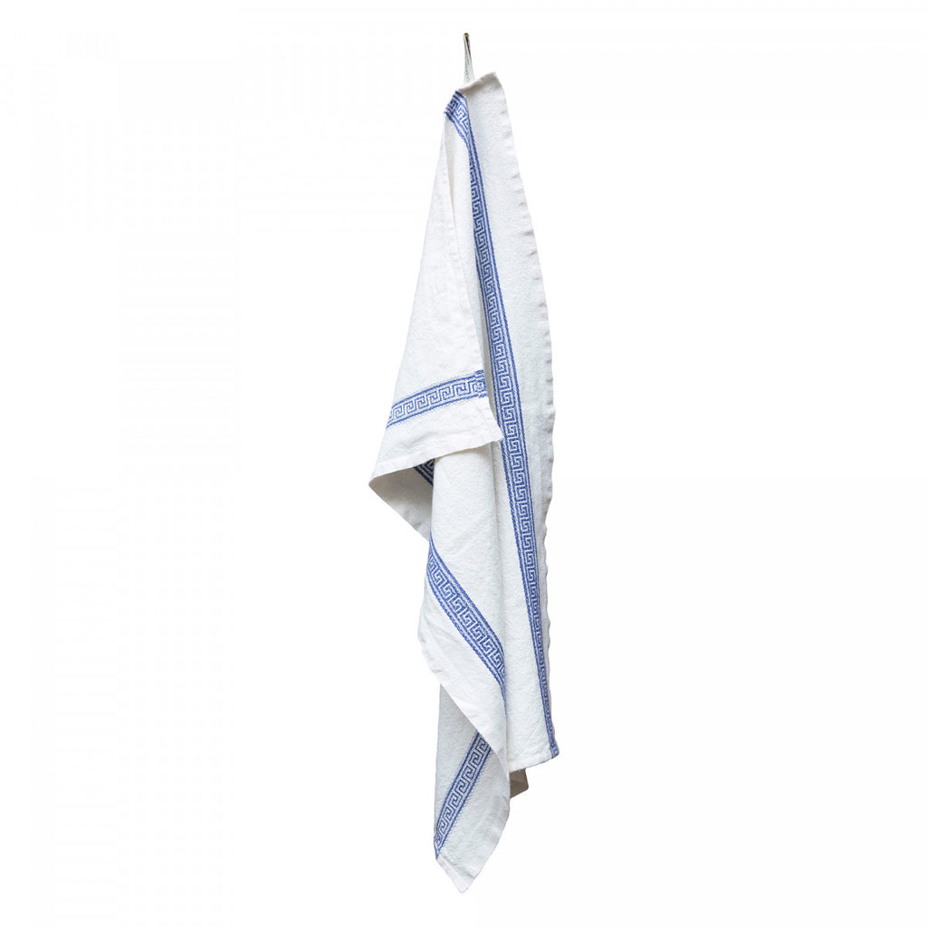 Grecque Tea Towel (Blue) - View 1