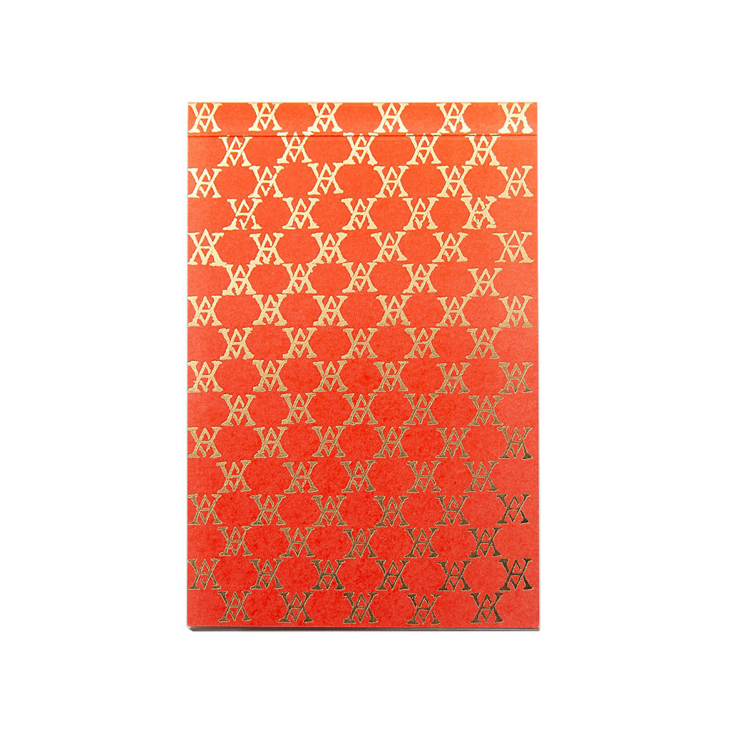 Small Monogramme Notepad (Orange) - View 1